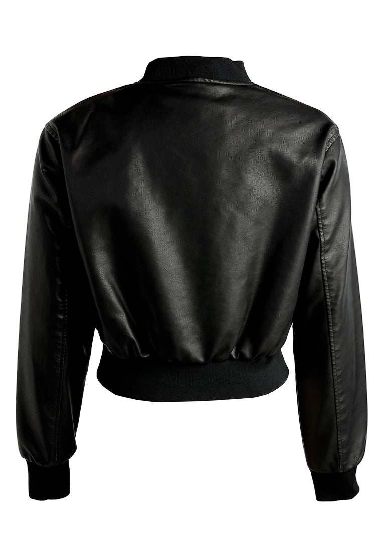 drop shoulder zipper jacket by ruw#color_black