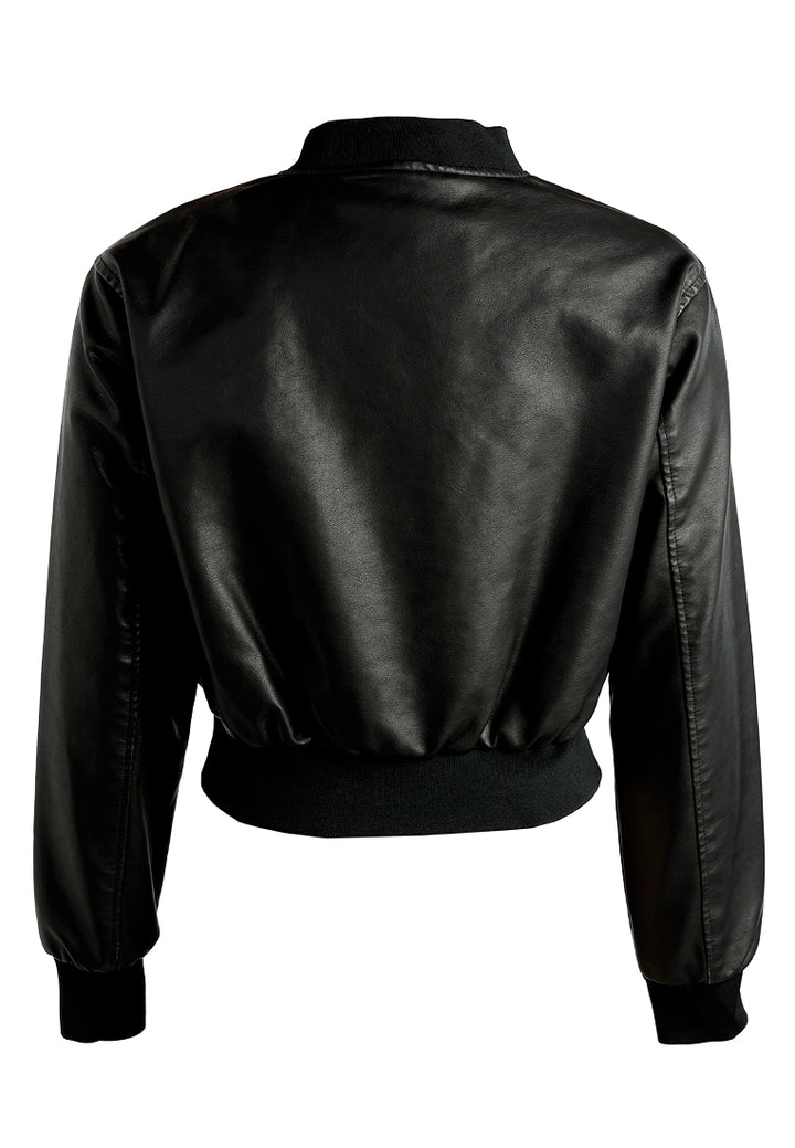 drop shoulder zipper jacket by ruw#color_black