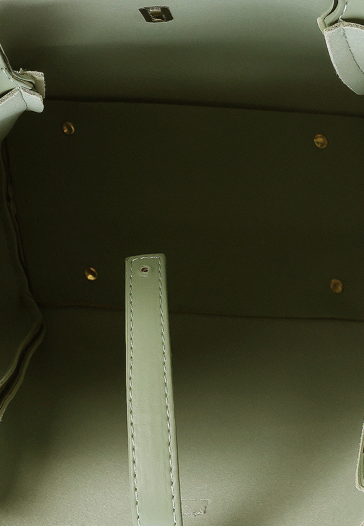dual tone tote bag#color_mint-green