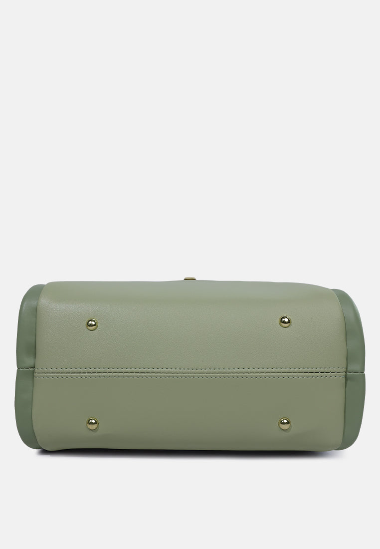 dual tone tote bag#color_mint-green