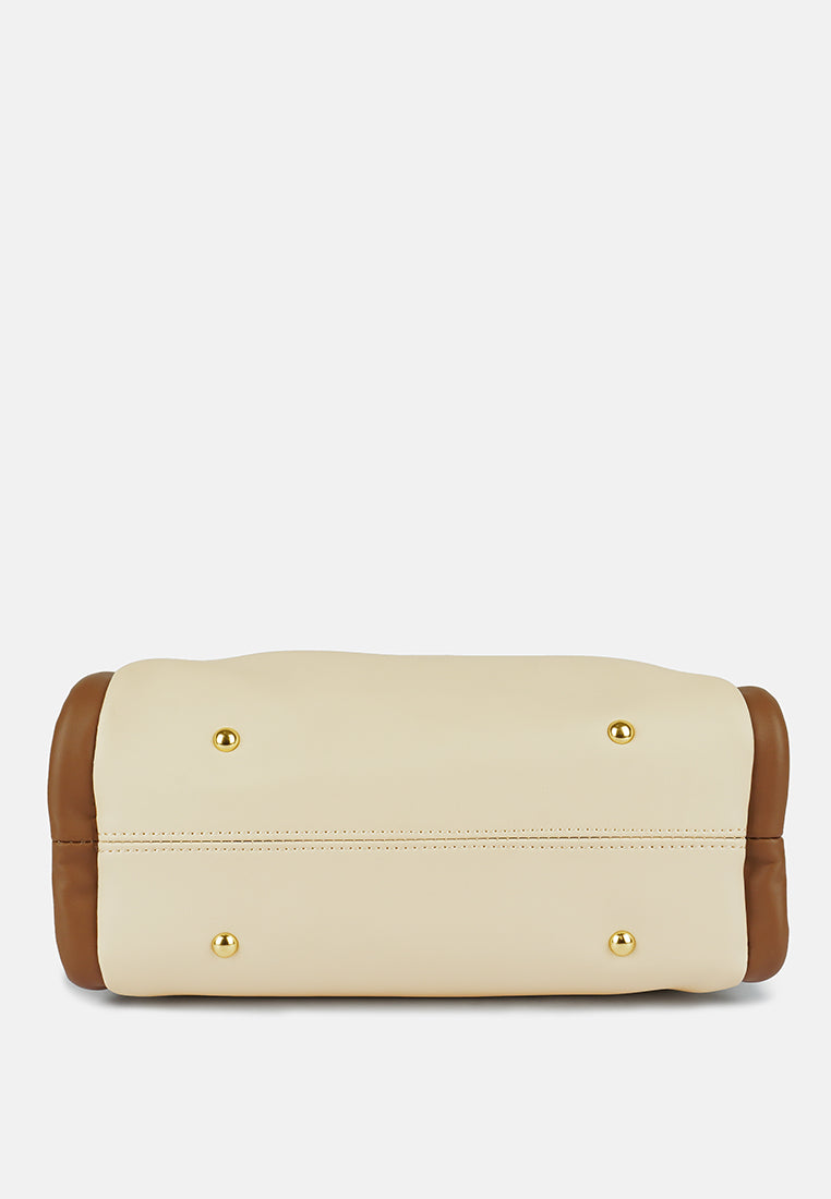 dual tone tote bag#color_off-white
