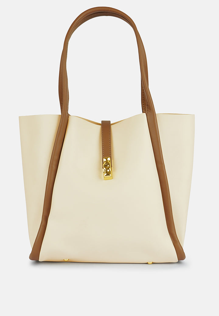 dual tone tote bag#color_off-white
