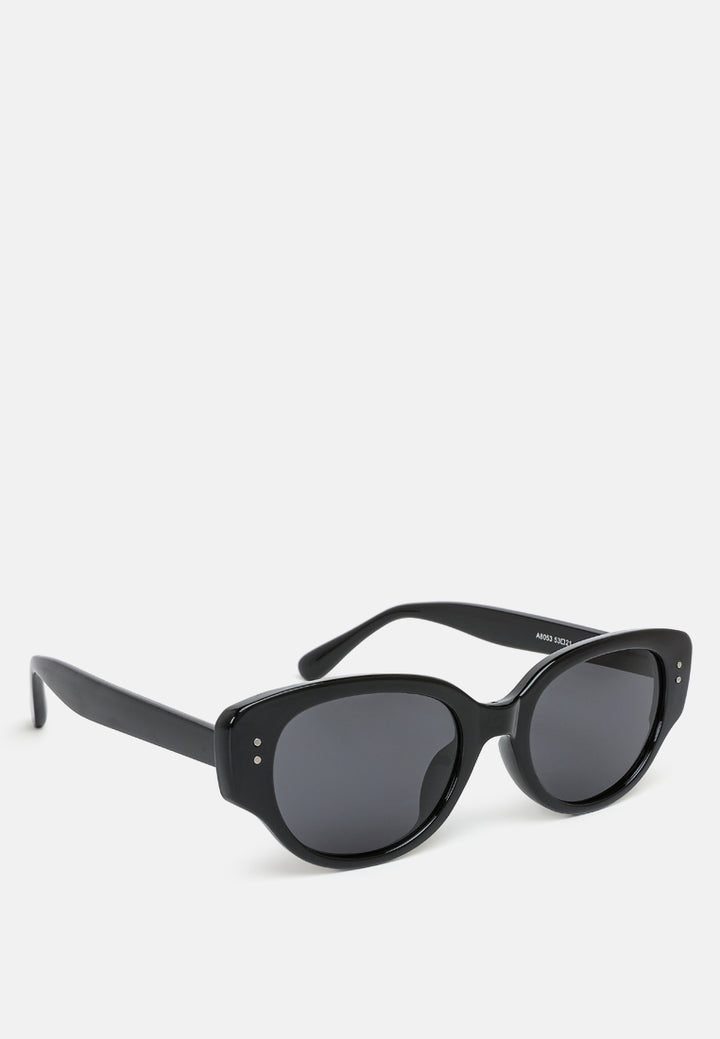 durable cat eye sunglasses by ruw#color_black