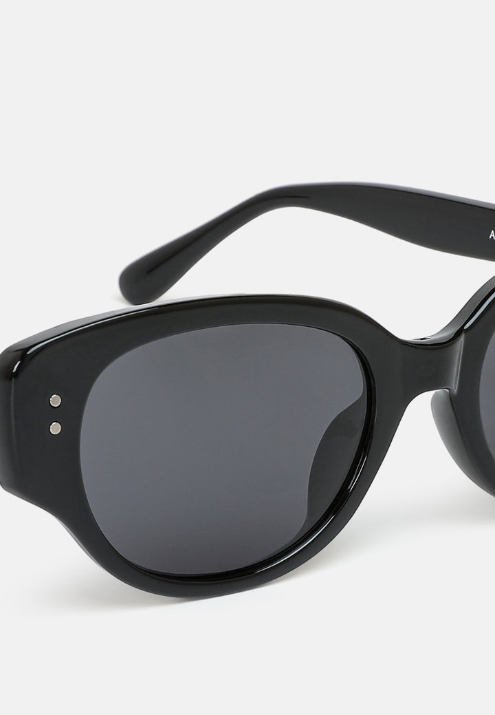 durable cat eye sunglasses by ruw#color_black