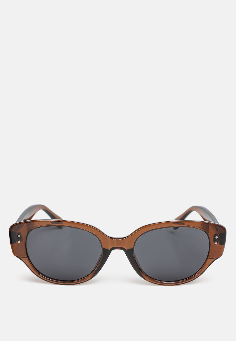 durable cat eye sunglasses by ruw#color_brown