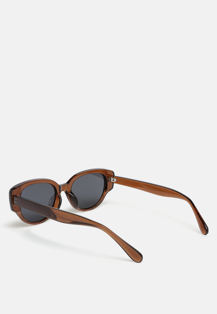 durable cat eye sunglasses by ruw#color_brown