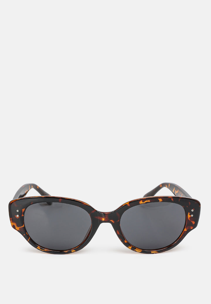 durable cat eye sunglasses by ruw#color_leopard