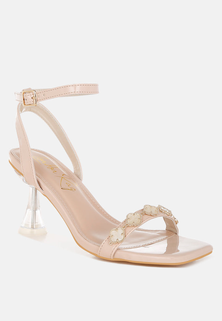 ebina charm detail spool heels#color_beige