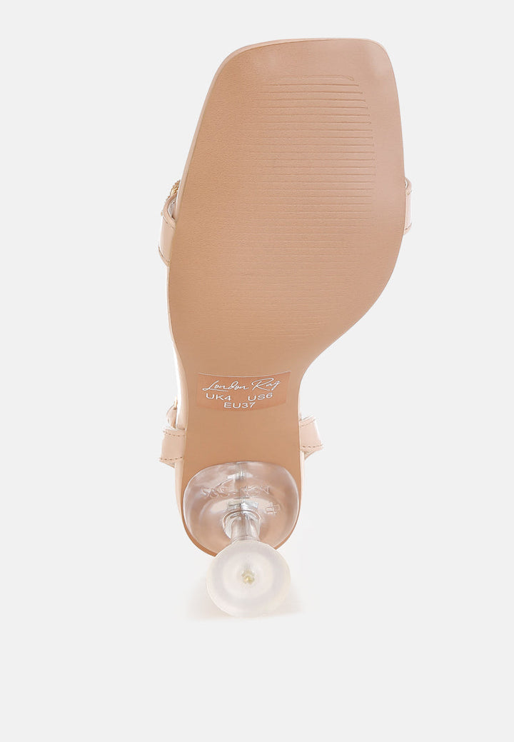 ebina charm detail spool heels#color_beige