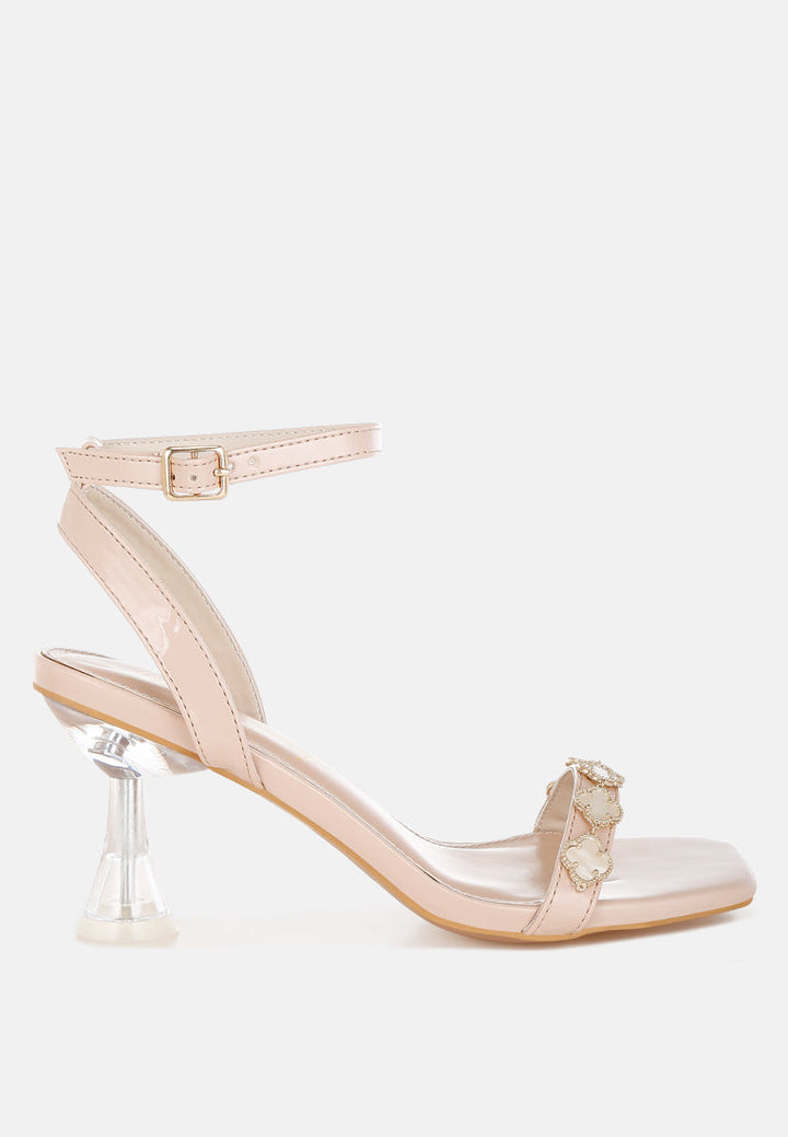 ebina charm detail spool heels#color_beige