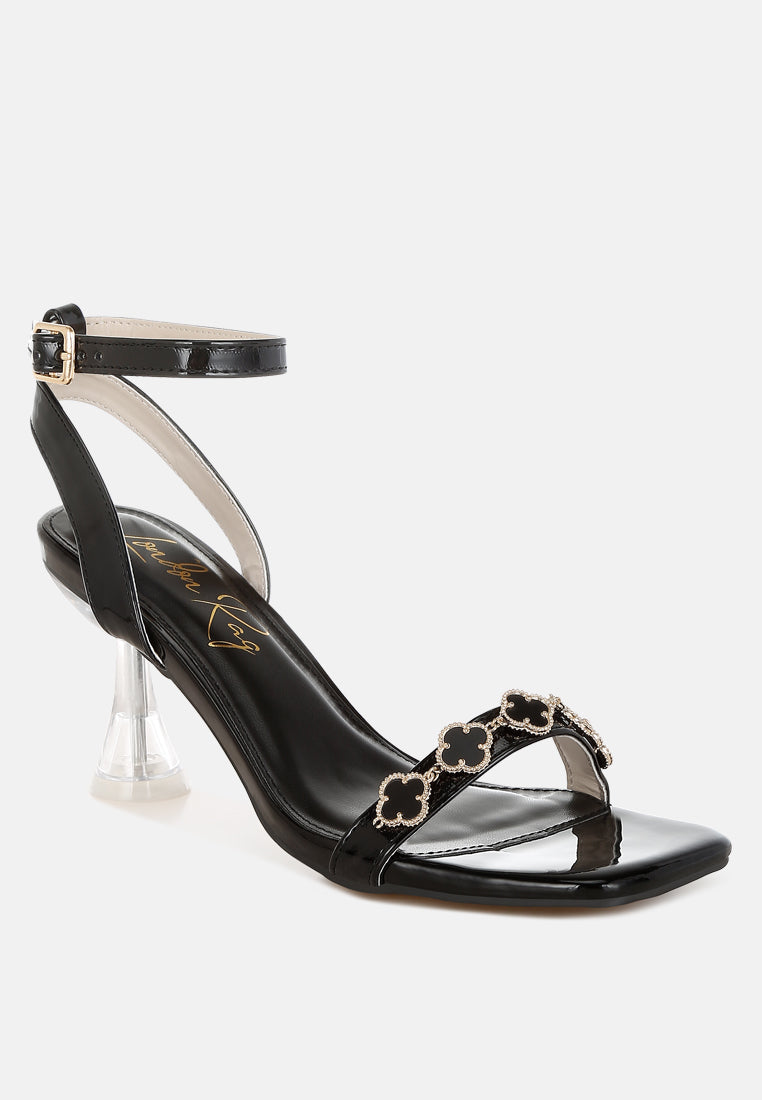 ebina charm detail spool heels#color_black