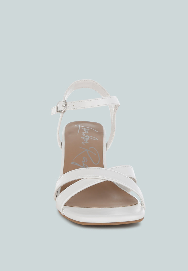 square toe block heel sandals by ruw#color_white