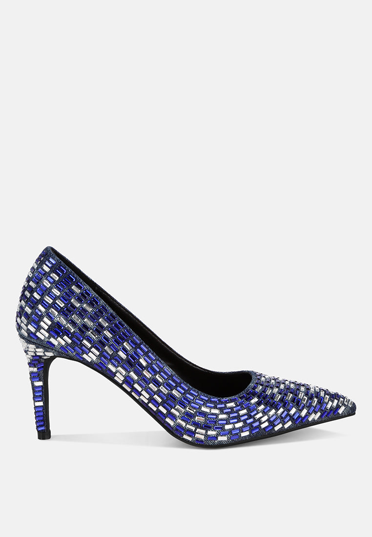 elodie rhinestones embellished pump heels#color_denim