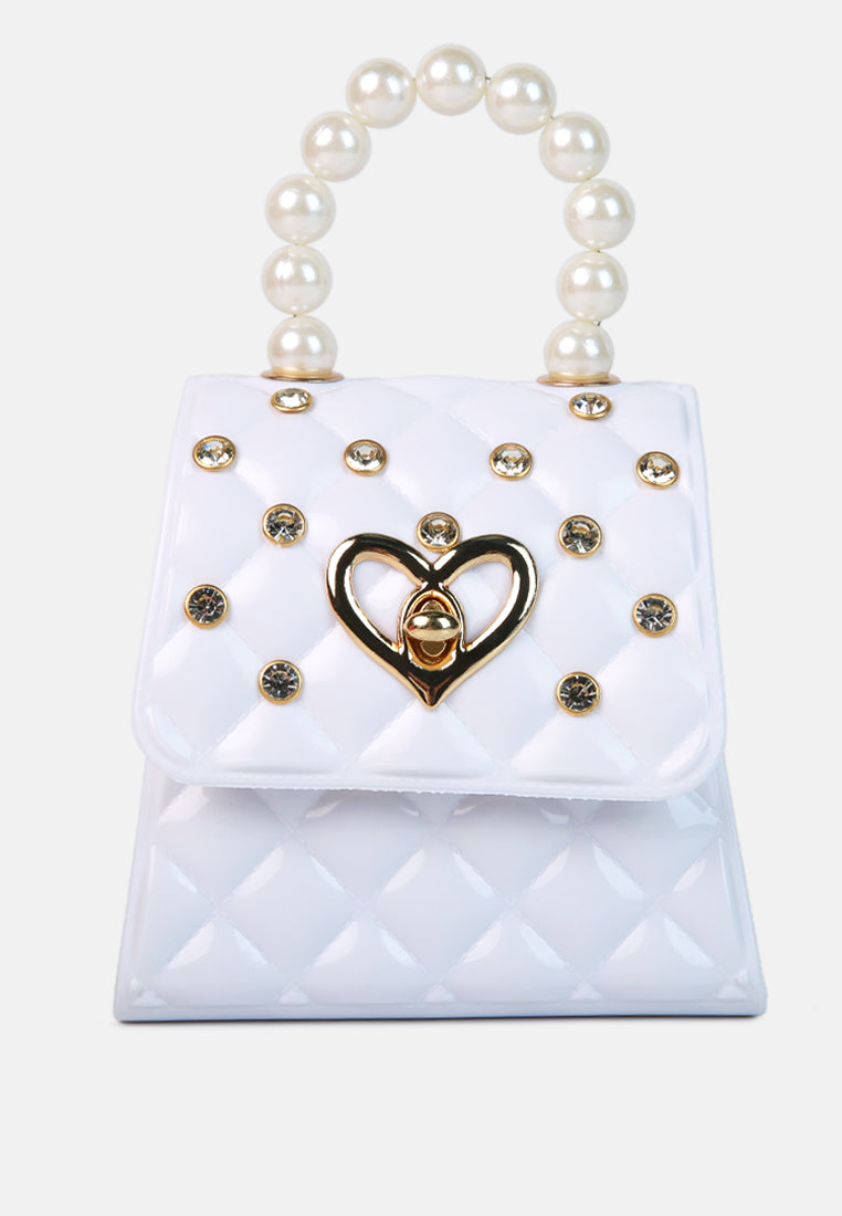 embellished quilted pattern mini bag#color_white