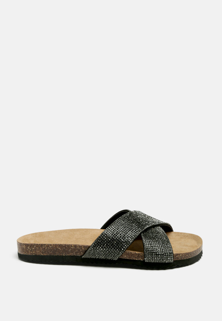 embellished slip-on flat#color_pewter