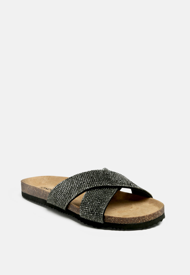 embellished slip-on flat#color_pewter