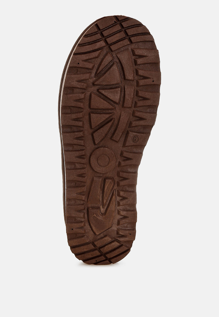 embroidered platform faux fur classic slip-on by ruw#color_brown