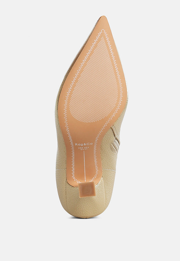 metallic pointed toe ankle boots by ruw#color_gold