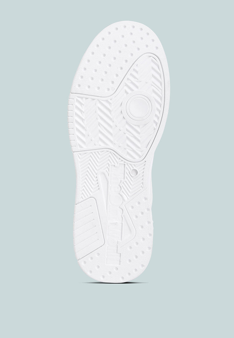 faux leather chunky sneakers#color_white