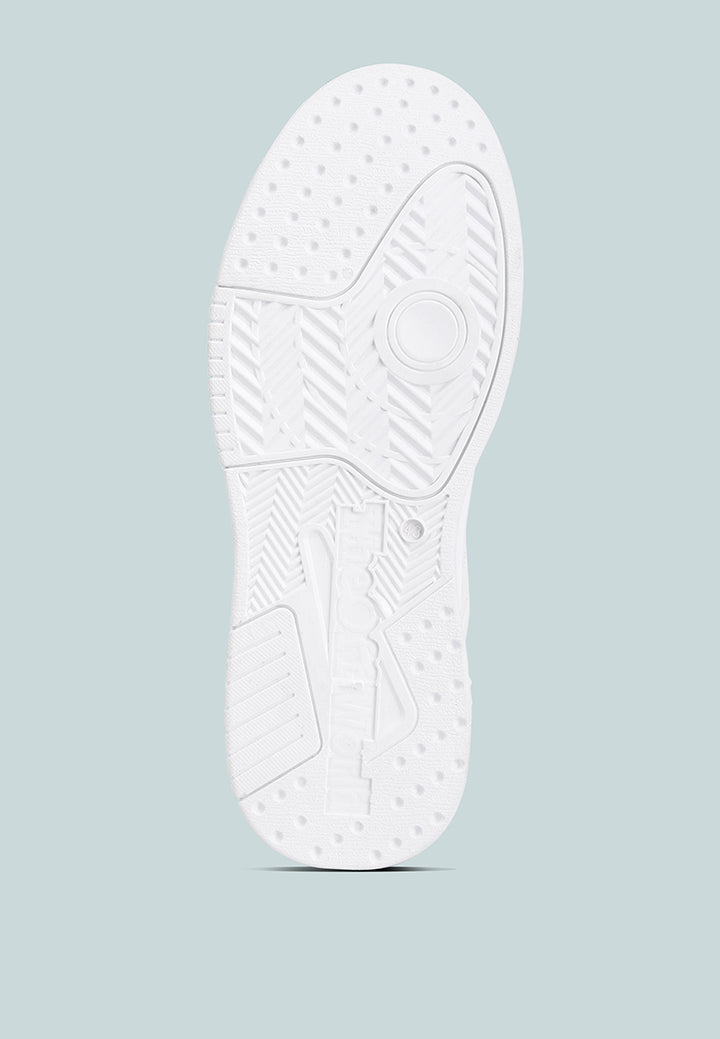 faux leather chunky sneakers#color_white