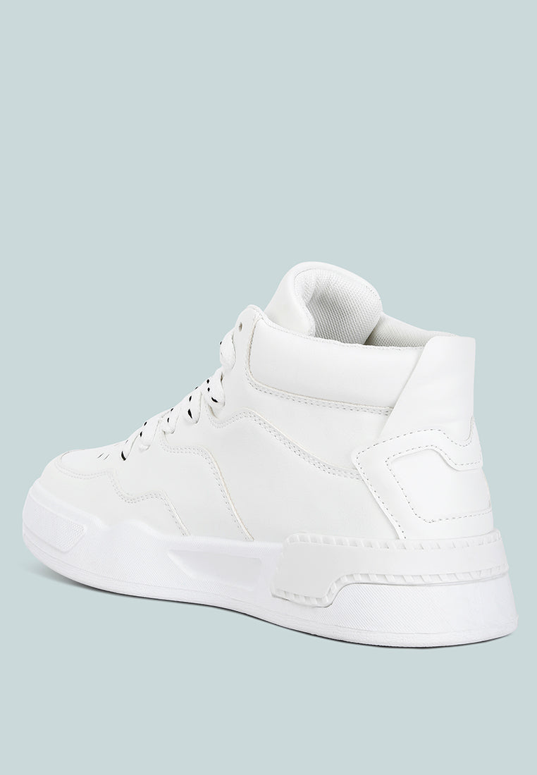 faux leather chunky sneakers#color_white