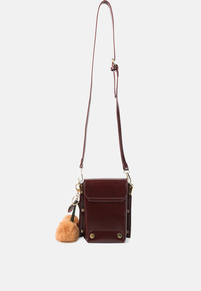 faux leather mini sling bag#color_burgundy