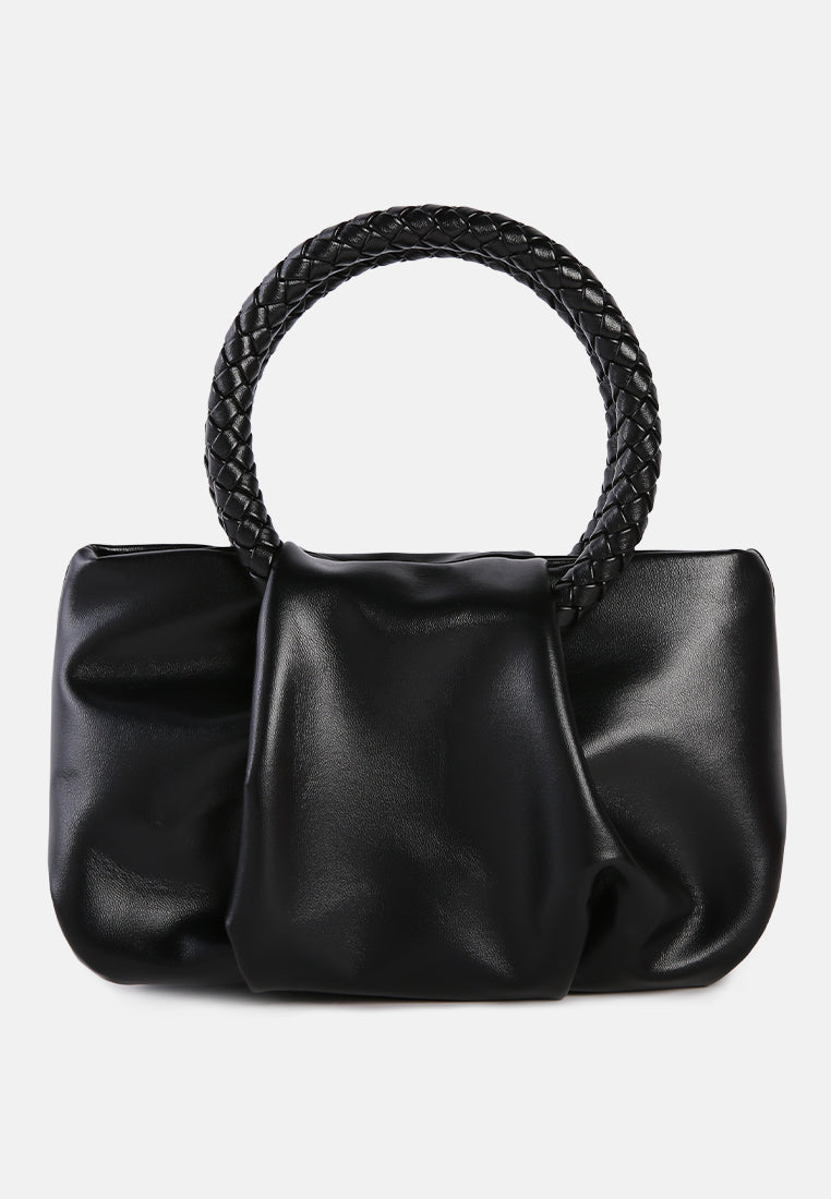 black soft handbag#color_black