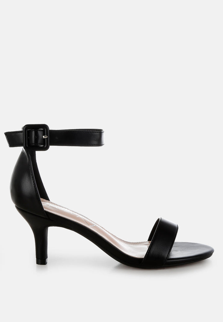 faux leather kitten heel sandals by ruw#color_black