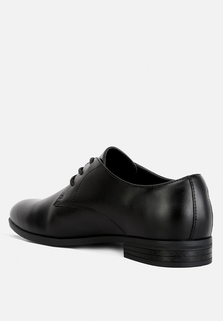 men's minimalist derby shoes by ruw#color_black