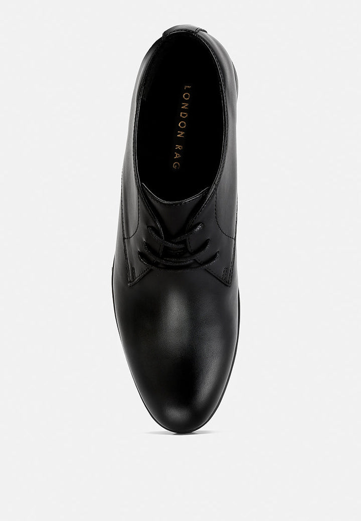 men's minimalist derby shoes by ruw#color_black