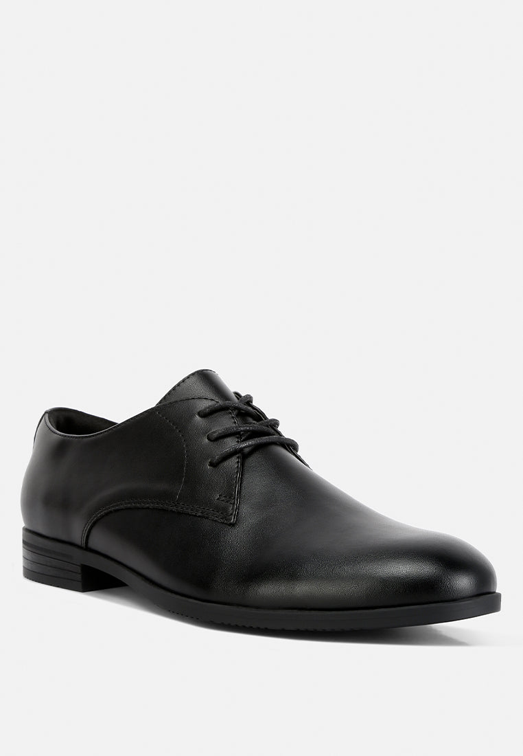 men's minimalist derby shoes by ruw#color_black