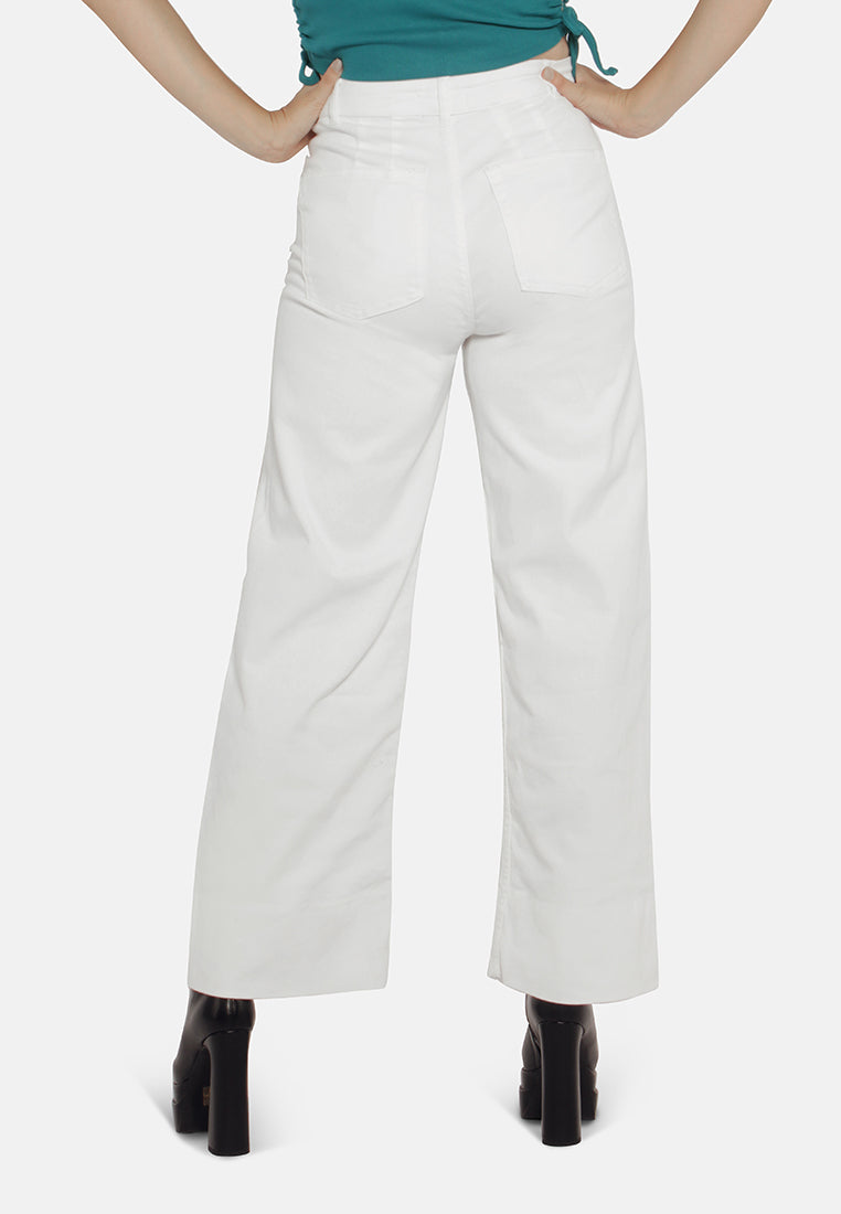 flared pants for women#color_off-white