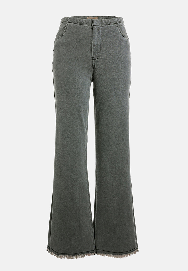 flared denim jeans by ruw#color_black