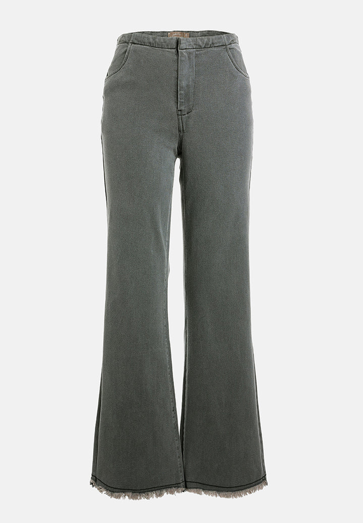 flared denim jeans by ruw#color_black