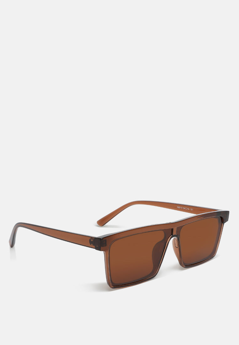 flat rim sunglasses by ruw#color_brown