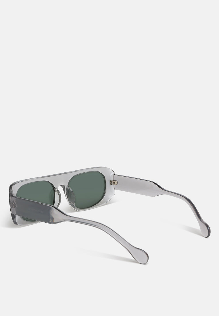 flat bridge oval sunglasses by ruw#color_grey