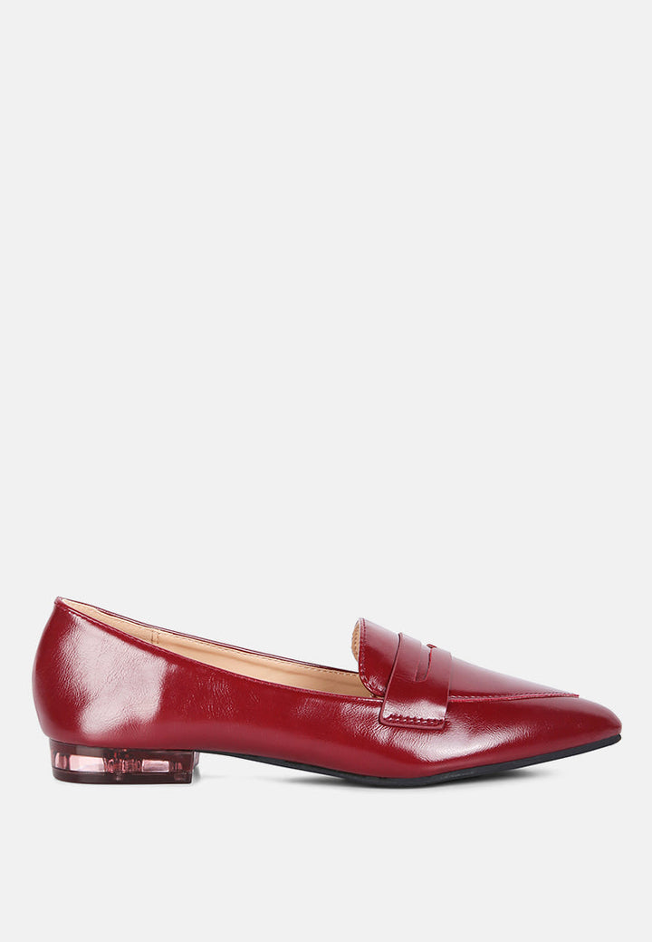 peretti flat formal loafers by ruw#color_red