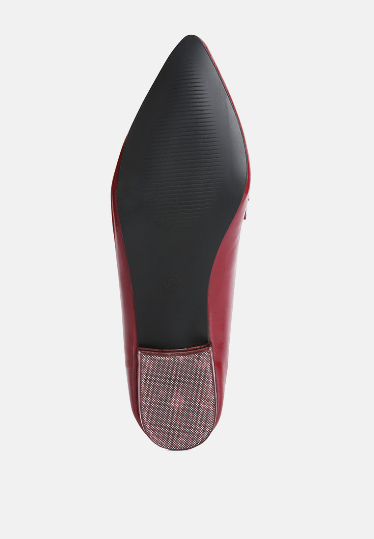 peretti flat formal loafers by ruw#color_red