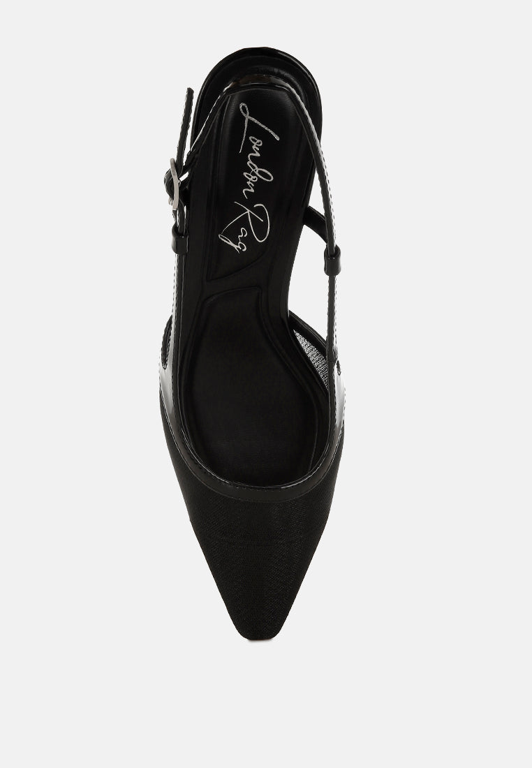 florina snip-toe slingback heel sandals#color_black