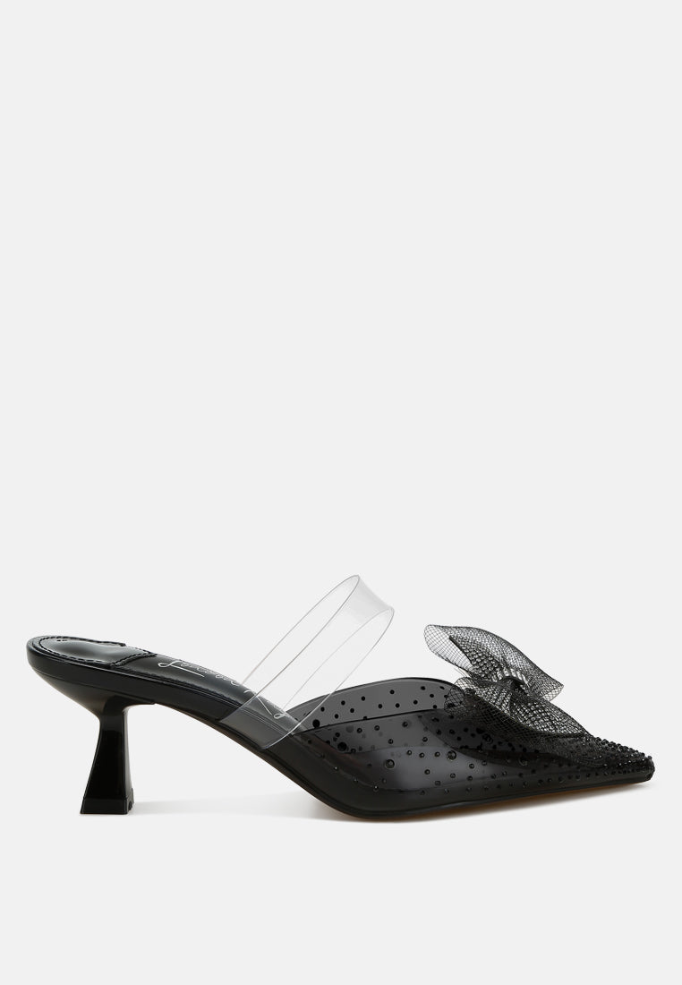  embellished bow kitten heels by ruw#color_black
