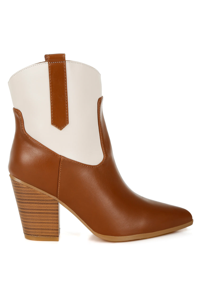 two tone cowboy boots by ruw#color_tan/off-white