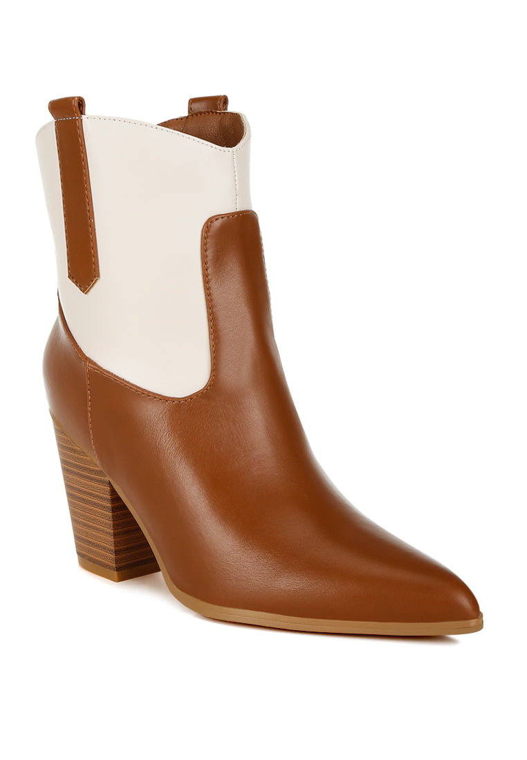 two tone cowboy boots by ruw#color_tan/off-white