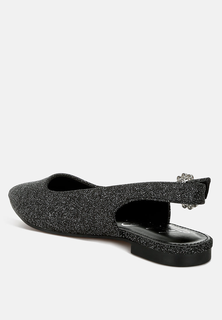 glitter slingback flat sandals by ruw#color_black