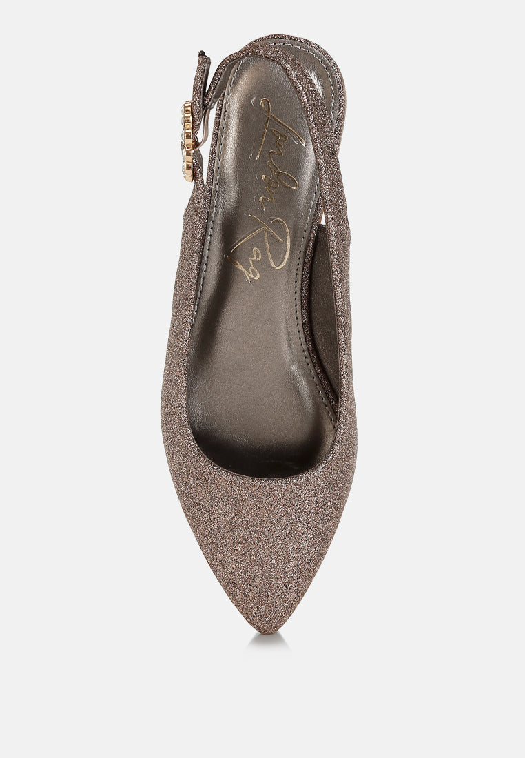 glitter slingback flat sandals by ruw#color_bronze