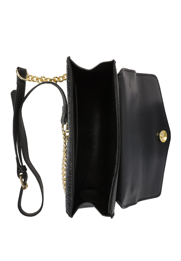 glitter envelope sling bag#color_black