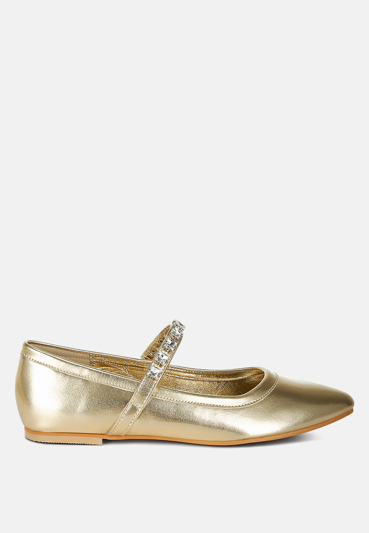 metallic mary jane ballerinas by ruw#color_gold