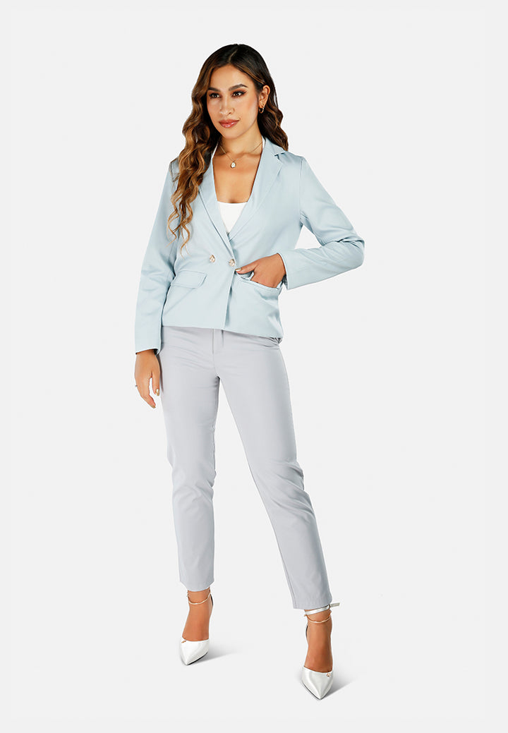 Casual Blazer Jacket#color_aqua-blue