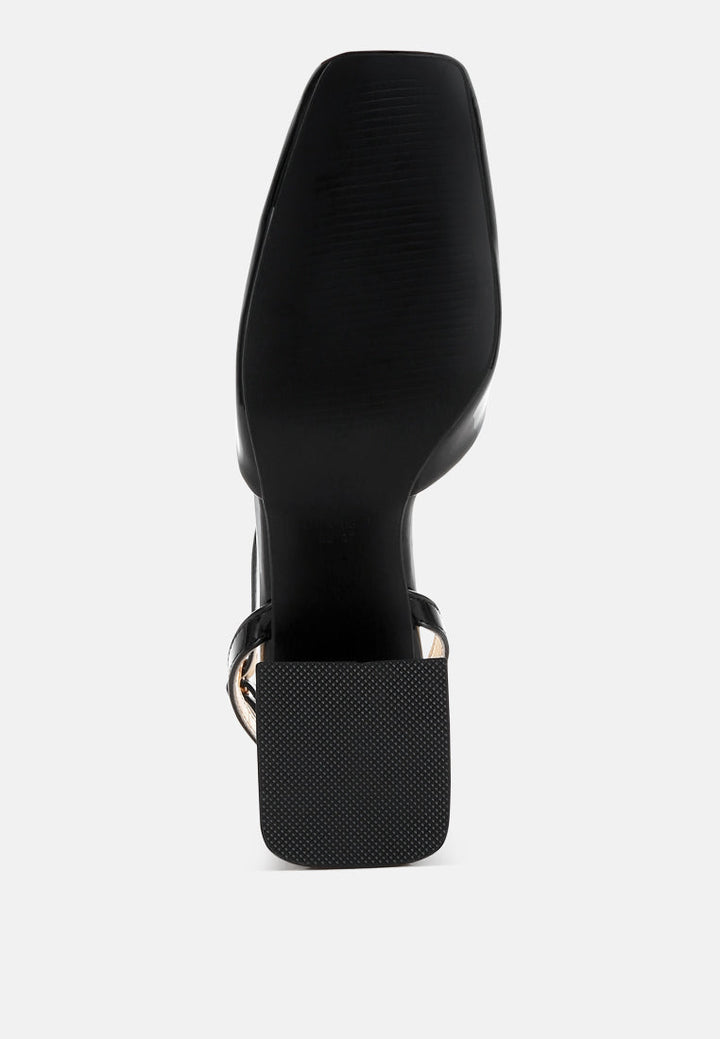 brooch detail ankle strap sandals by ruw#color_black