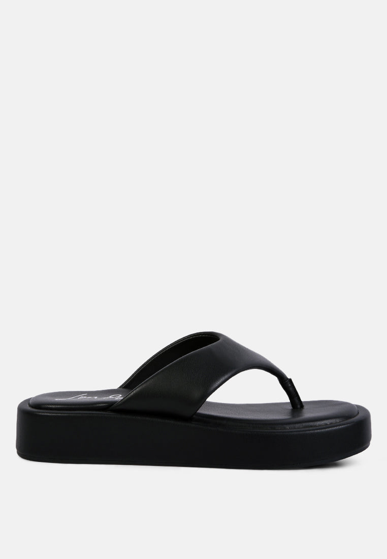 helle everyday casual flip flops#color_black