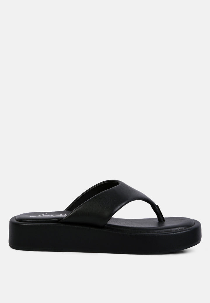 helle everyday casual flip flops#color_black